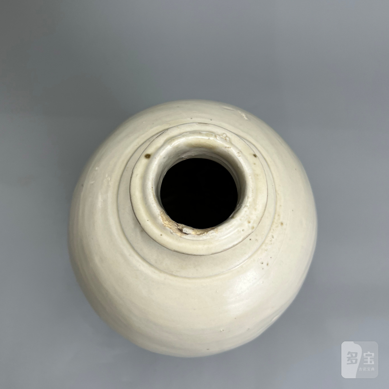 明代 白釉梅瓶 - 图10